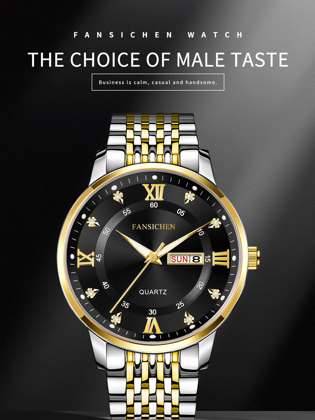 Stainless Steel Strap Waterproof watches