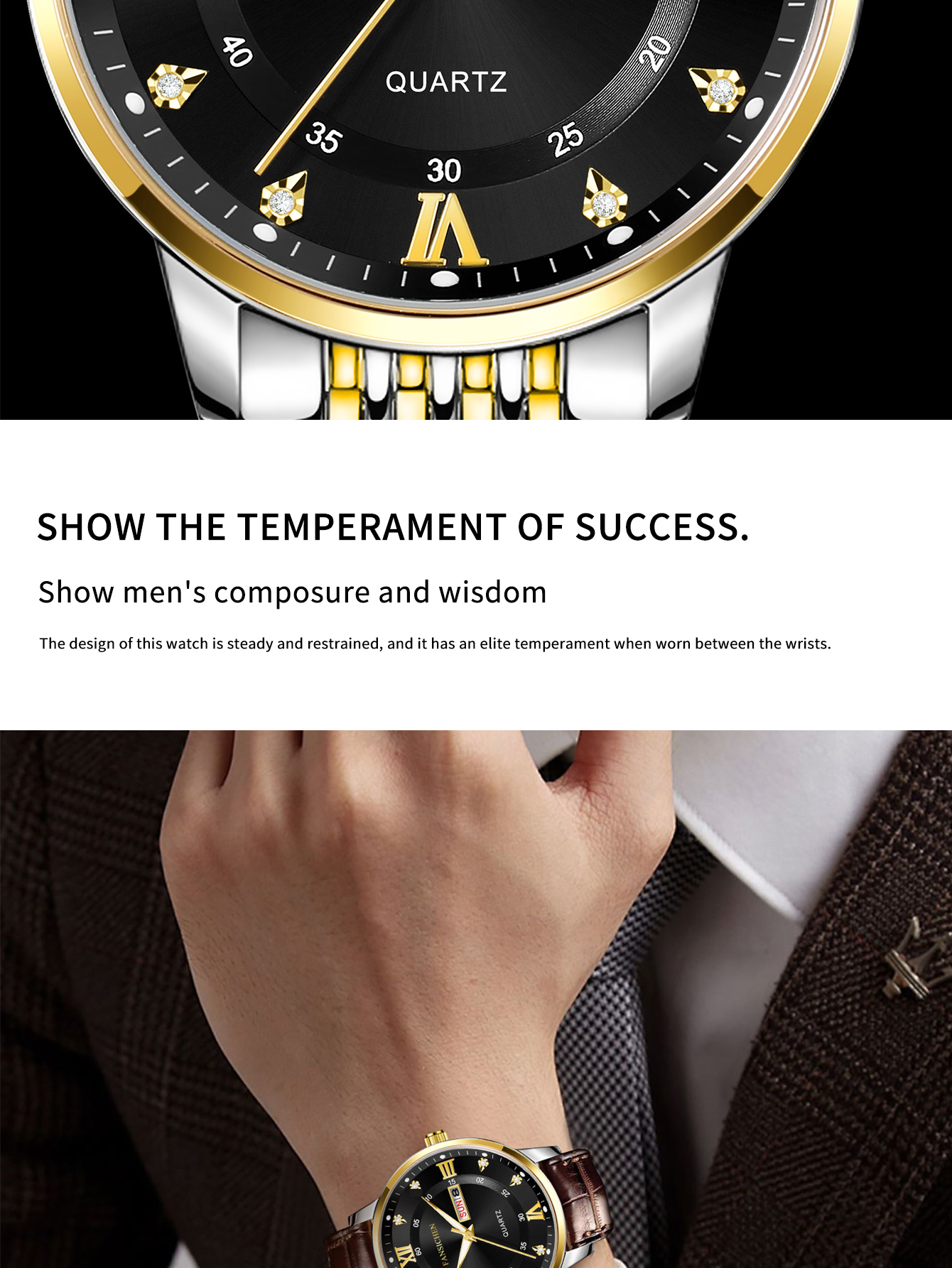 Stainless Steel Strap Waterproof watches