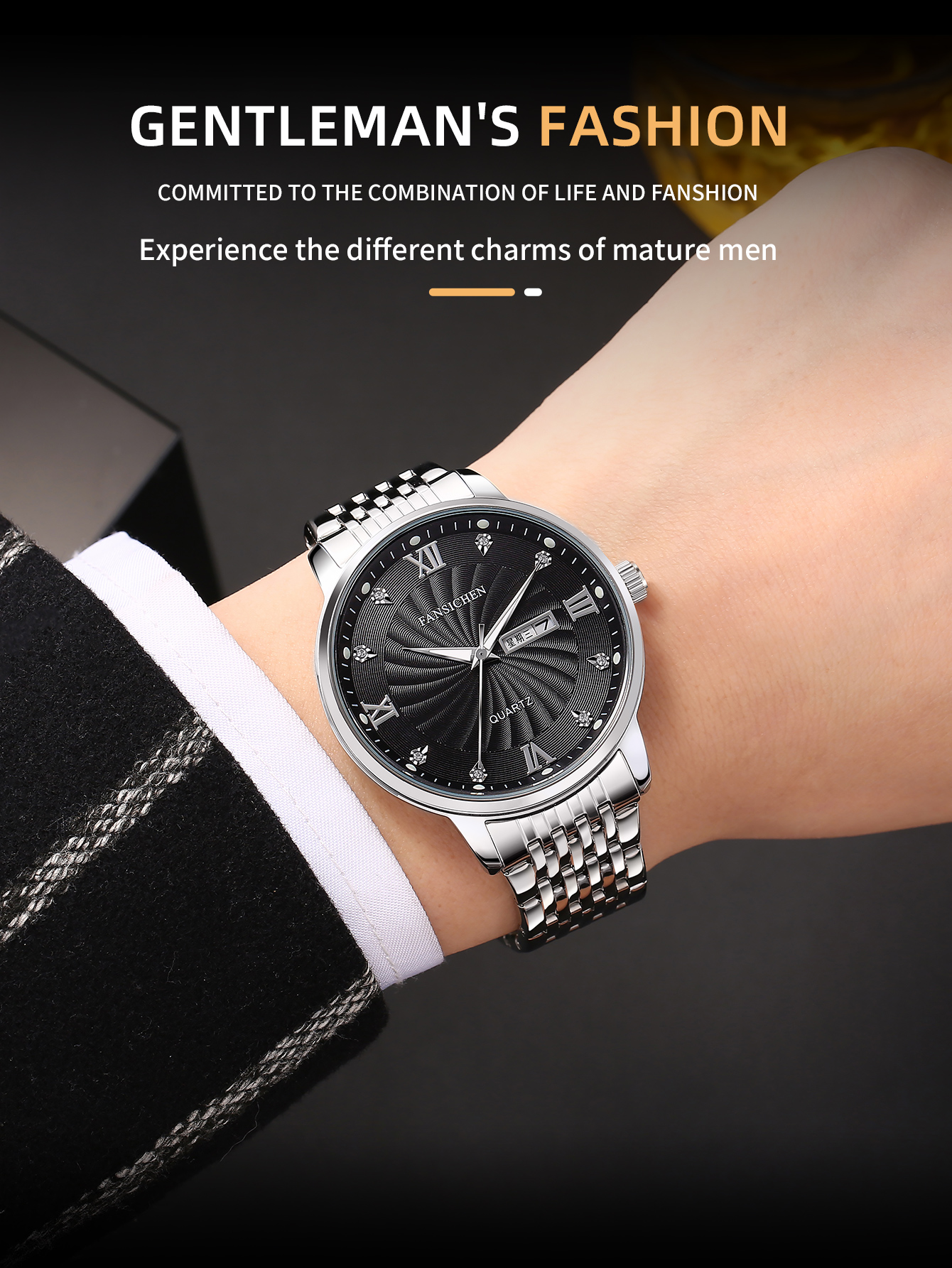 Waterproof quartz watches