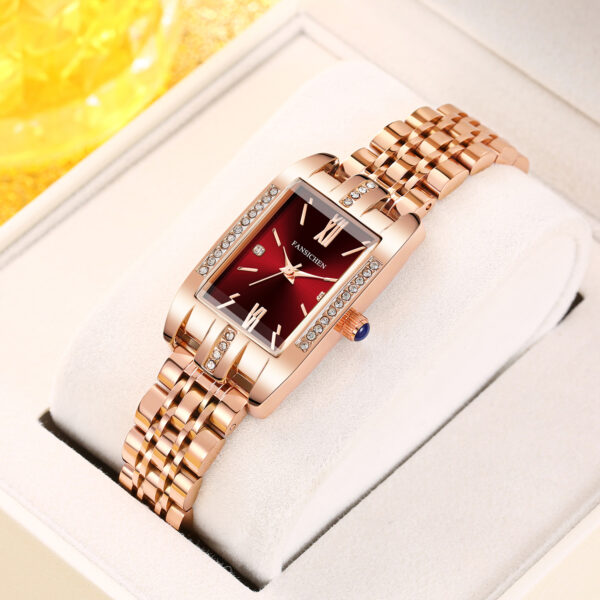 diamonds quartz watch