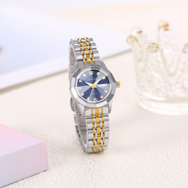 Waterproof Night Light Dual Calendar Quartz Watch
