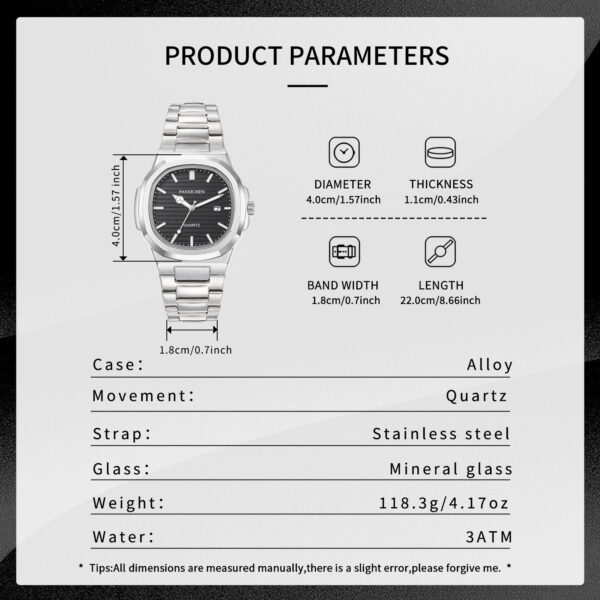 Stainless Steel strap Quartz Watch