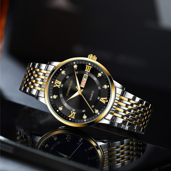 Fashion Mens Luxury Casual Stainless Steel Strap Waterproof Sport Quartz Watches wholesales - Image 2