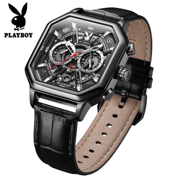 Hollow skeleton quartz watch