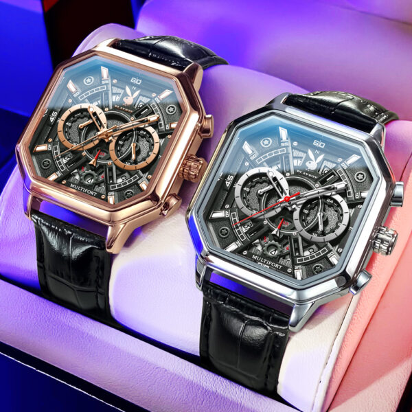 Hollow skeleton quartz watch