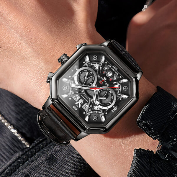 Hollow skeleton quartz watch