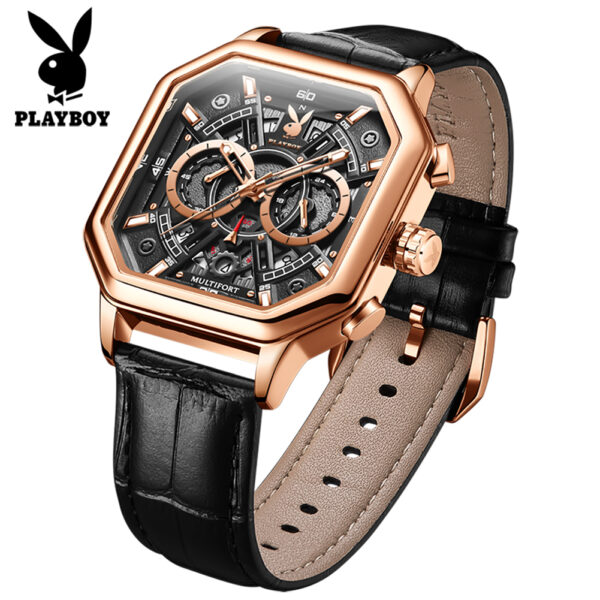 Hollow skeleton quartz watch