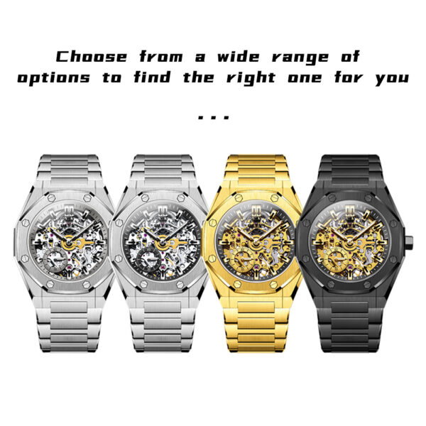 Skeleton hollow watch