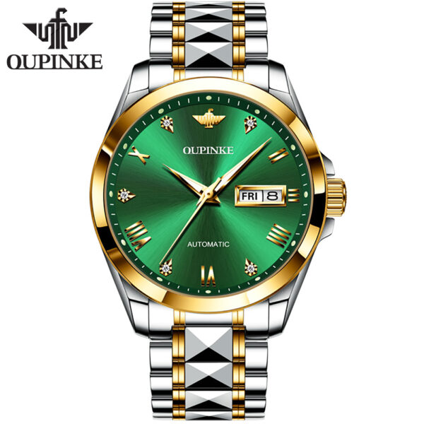 Automatic Winding Mechanical Bracelet Sapphire Luminous Waterproof Japanese digital Movement Mens wrist Watch - Image 6