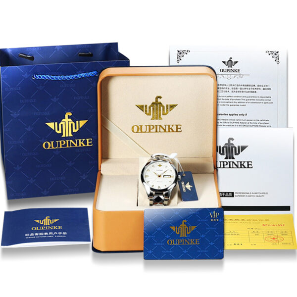 Automatic Winding Mechanical Bracelet Sapphire Luminous Waterproof Japanese digital Movement Mens wrist Watch - Image 13