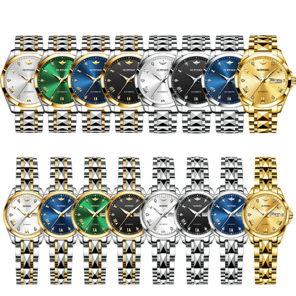 Automatic Winding Mechanical Bracelet Sapphire Luminous Waterproof Japanese digital Movement Mens wrist Watch - Image 8