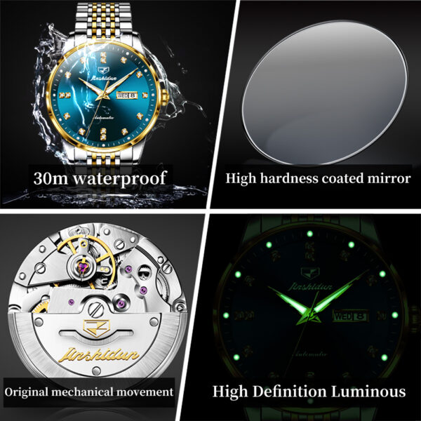 wholesale luxury Waterproof stainless steel Business Classic automatic mechanical watch for man - Image 7