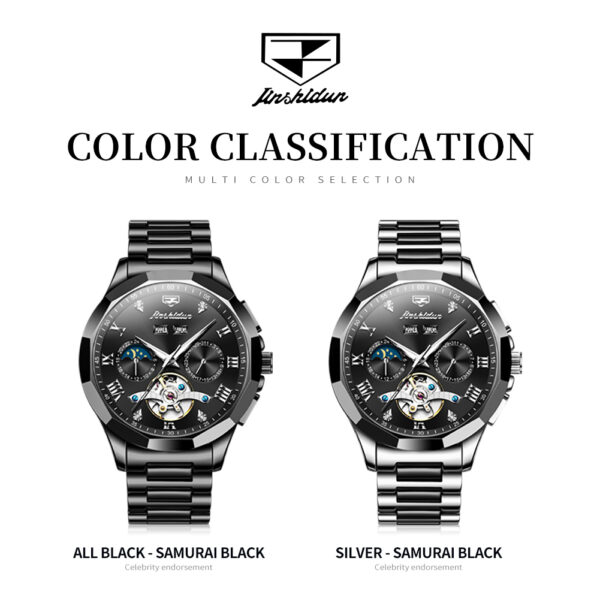 High-quality tourbillon Luxury stainless steel Sports Fashion Multifunctional automatic mechanical watch for man - Image 4