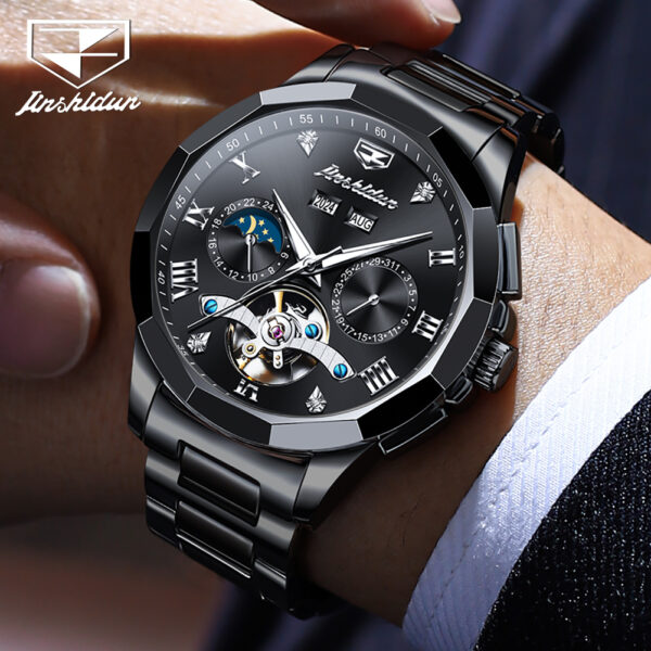 High-quality tourbillon Luxury stainless steel Sports Fashion Multifunctional automatic mechanical watch for man - Image 7
