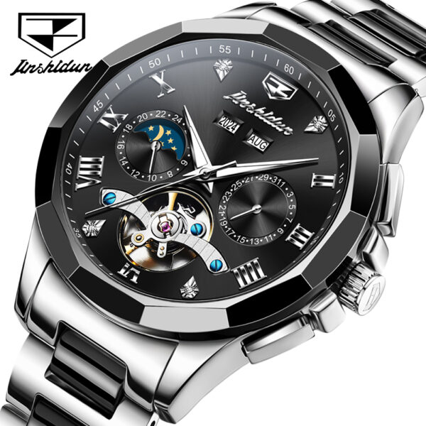 High-quality tourbillon Luxury stainless steel Sports Fashion Multifunctional automatic mechanical watch for man - Image 8