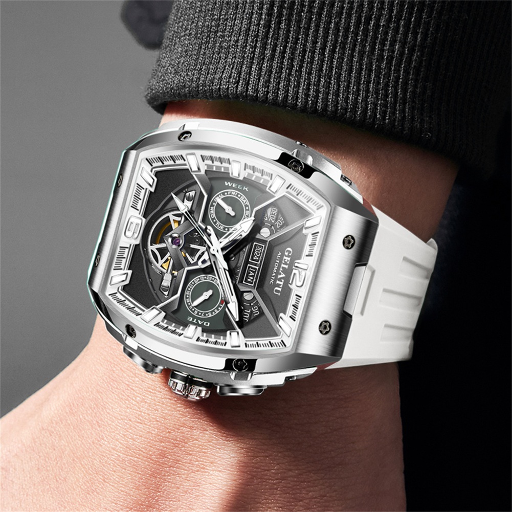 OEM Waterproof Double Mechanical Tourbillon Watch For Men - Image 9