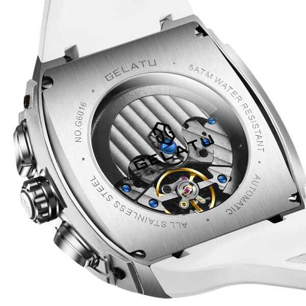 OEM Luxury Strap Skeleton Wrist Men Watches - Image 7