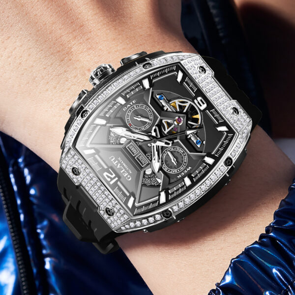 OEM Luxury Strap Skeleton Wrist Men Watches - Image 11