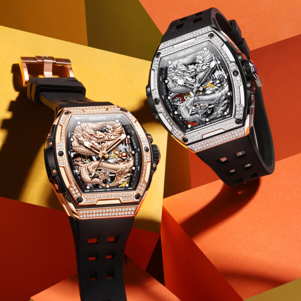 OEM Golden Dragon Precision Automatic Mechanical Men Watch - Image 8