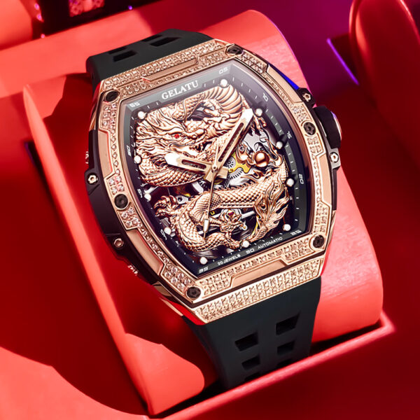 OEM Golden Dragon Precision Automatic Mechanical Men Watch - Image 12