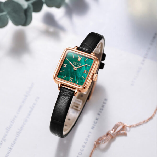 2060 Green Fashionable Luminous quartz watch for woman