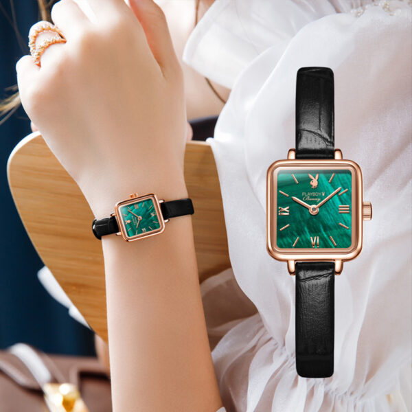 2060 Green Fashionable Luminous quartz watch for woman - Image 4