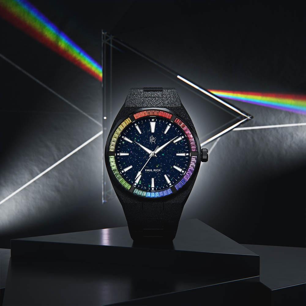 Iss Colored Diamond Circle Starry Sky Watch Waterproof Customized Fluorescent Needle Watch - Image 3