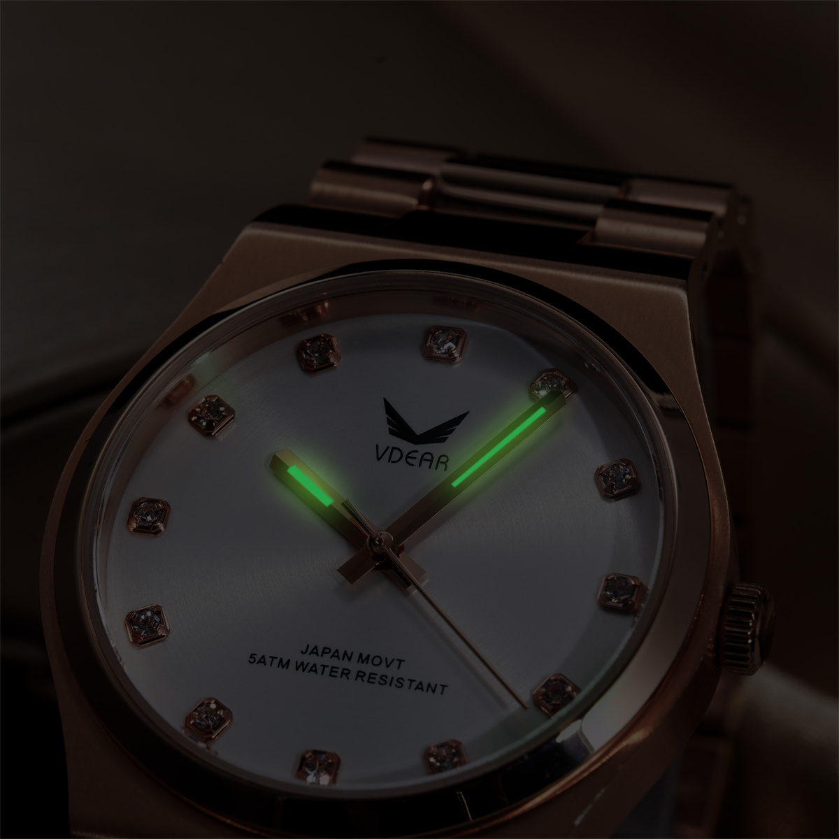 Iss Elegant Small Round Case Crystals Scale Women Quartz Watches Sunray Dial With Luminous Hands Simple Watch - Image 17