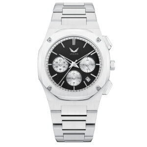 Iss Leather Strap Black Dial Small Three Needle Quartz Watch Multifunction Calendar Men Luxury Wristwatch