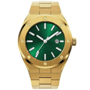 Iss Light Blue Dial Watch Luminous Pointers wristwatch Silver Steel Band Customized Logo Creative Personality Watch