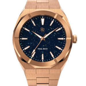 Iss Business Men Luxury Starry Sky Dial Quartz Wristwatch Black Steel Band Luminous Waterproof High Quality Watch