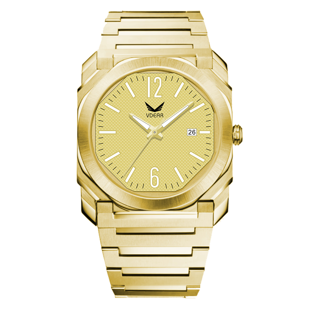 Iss Square Mens Watches Ultra Thin Checkered Pattern Dial Luminous Date Business Wristwatches Quartz Waterproof - Image 5