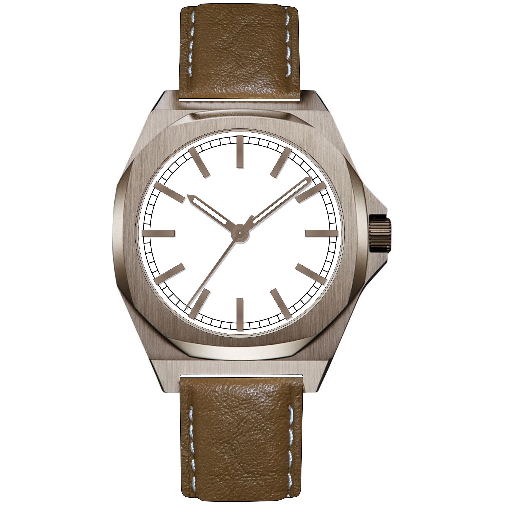 Iss Men Luxury Ultn Thin Quartz Watch Best Classic Minimalist White Dial Retro Belt Waterproof Fashion Watch - Image 12