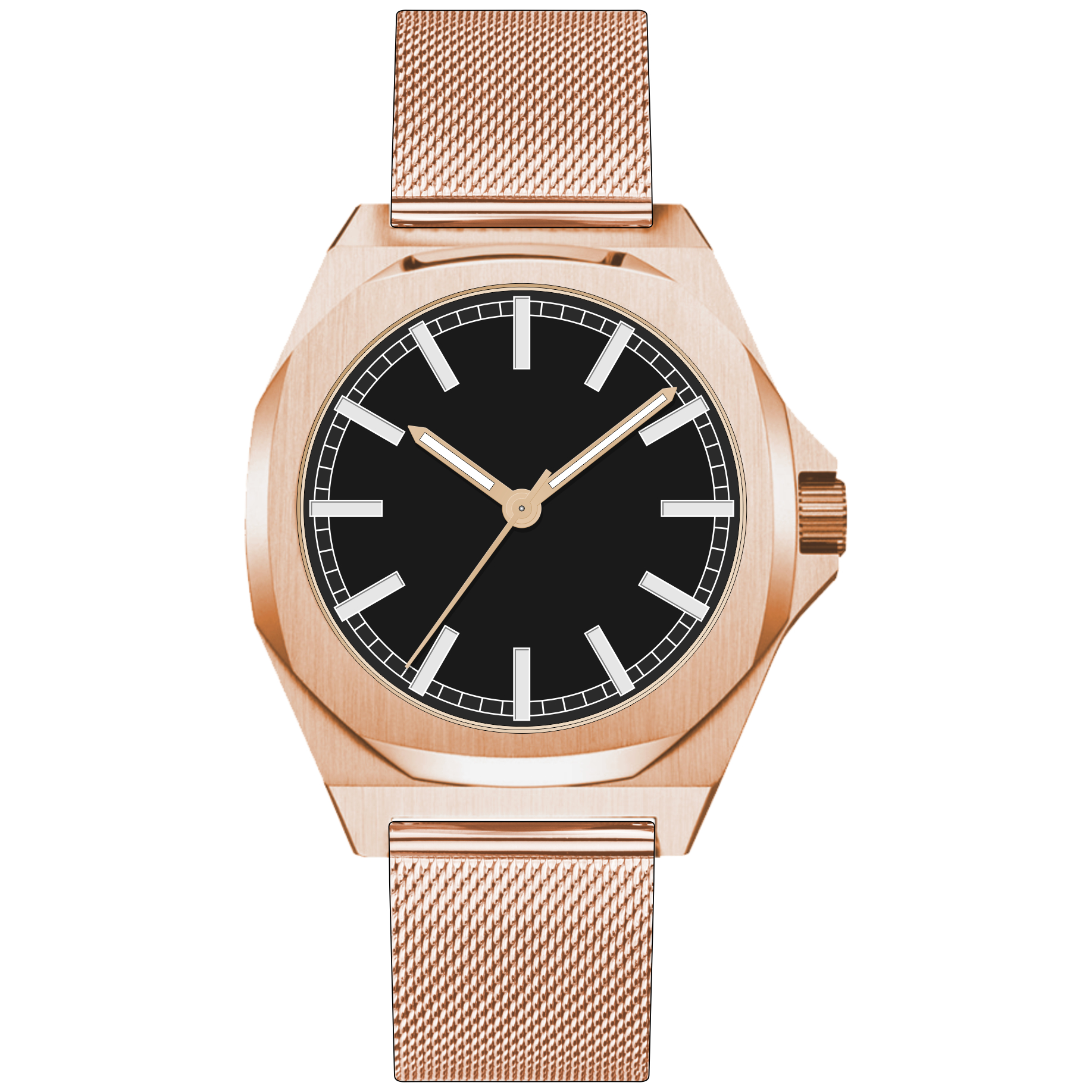 Iss Men Luxury Ultn Thin Quartz Watch Best Classic Minimalist White Dial Retro Belt Waterproof Fashion Watch