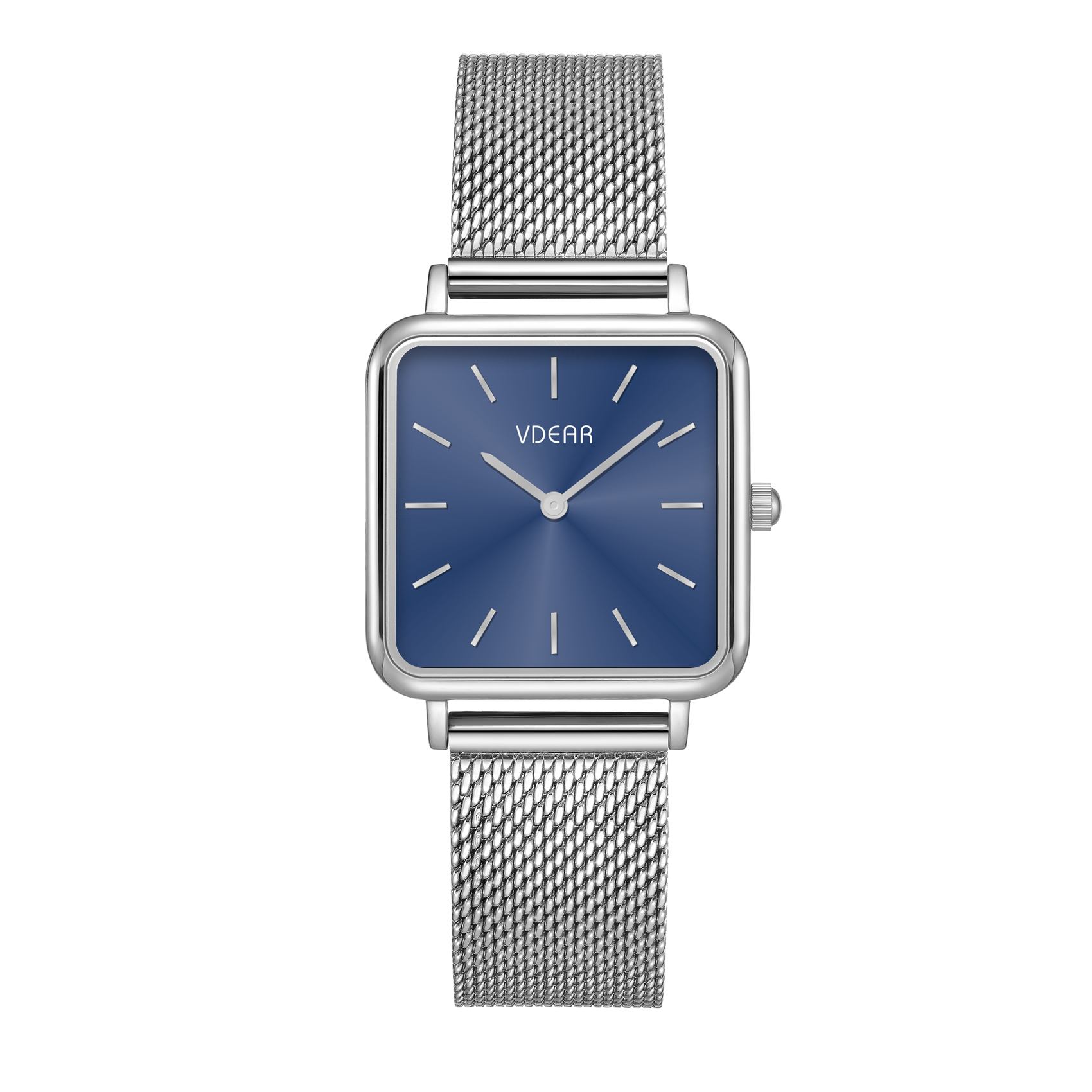 Iss Ultra Thin Female Sunray Dial Watch Leather Strap Gold Square Case Quartz Ladies Watch - Image 3