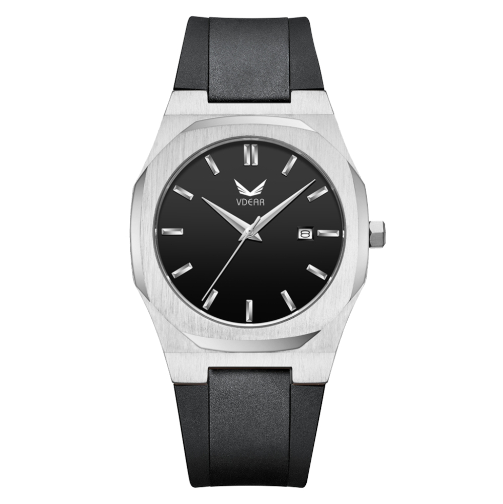 Water proof Stainless Steel Case Quartz Movement Japan Movement Genuine Leather Waterproof Wrist Watch for Men - Image 18