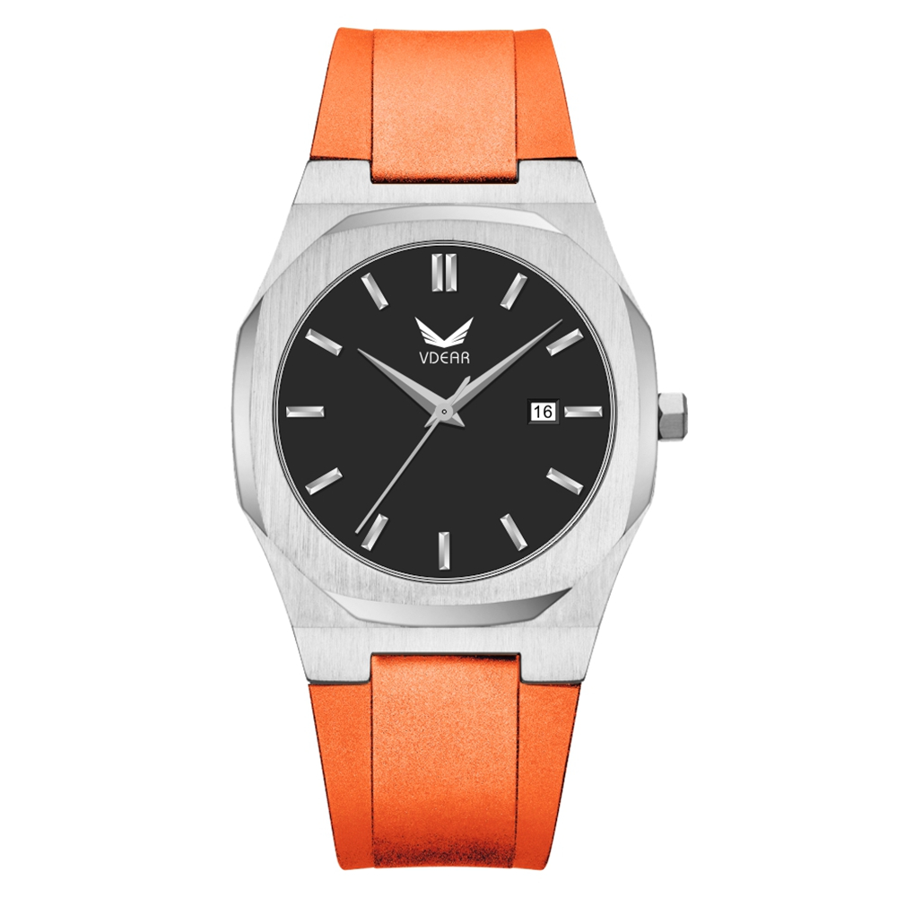 Water proof Stainless Steel Case Quartz Movement Japan Movement Genuine Leather Waterproof Wrist Watch for Men - Image 19