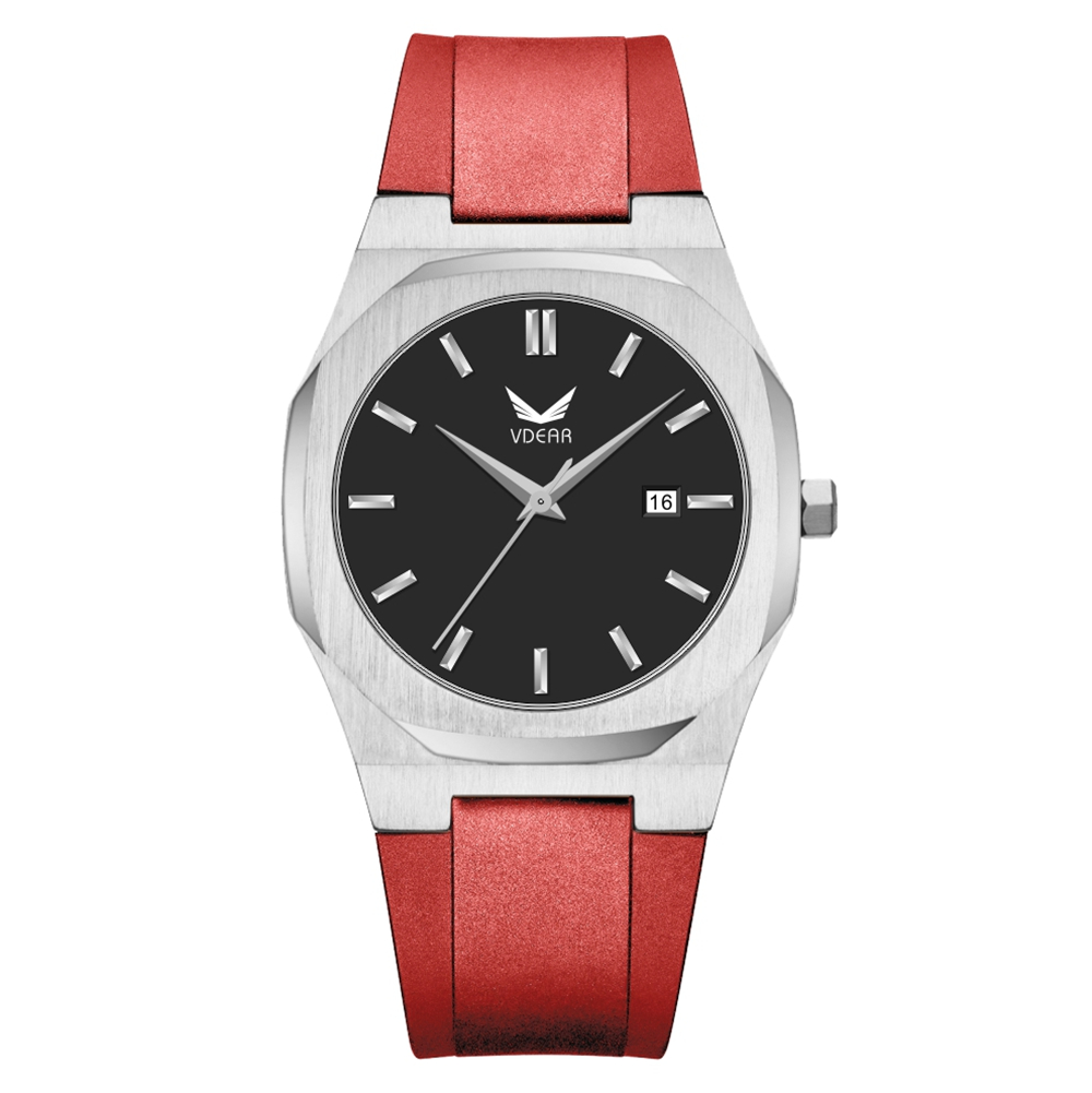 Water proof Stainless Steel Case Quartz Movement Japan Movement Genuine Leather Waterproof Wrist Watch for Men - Image 20