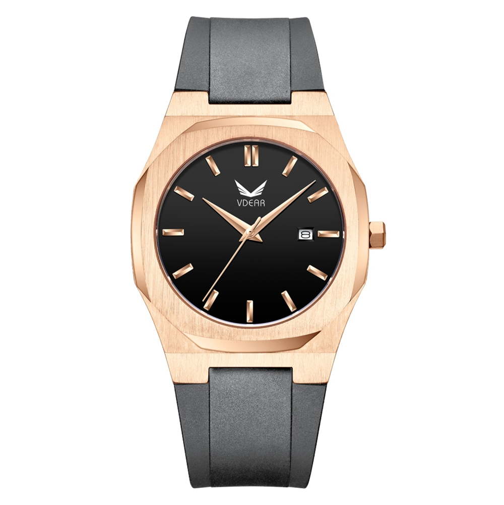 Water proof Stainless Steel Case Quartz Movement Japan Movement Genuine Leather Waterproof Wrist Watch for Men - Image 23