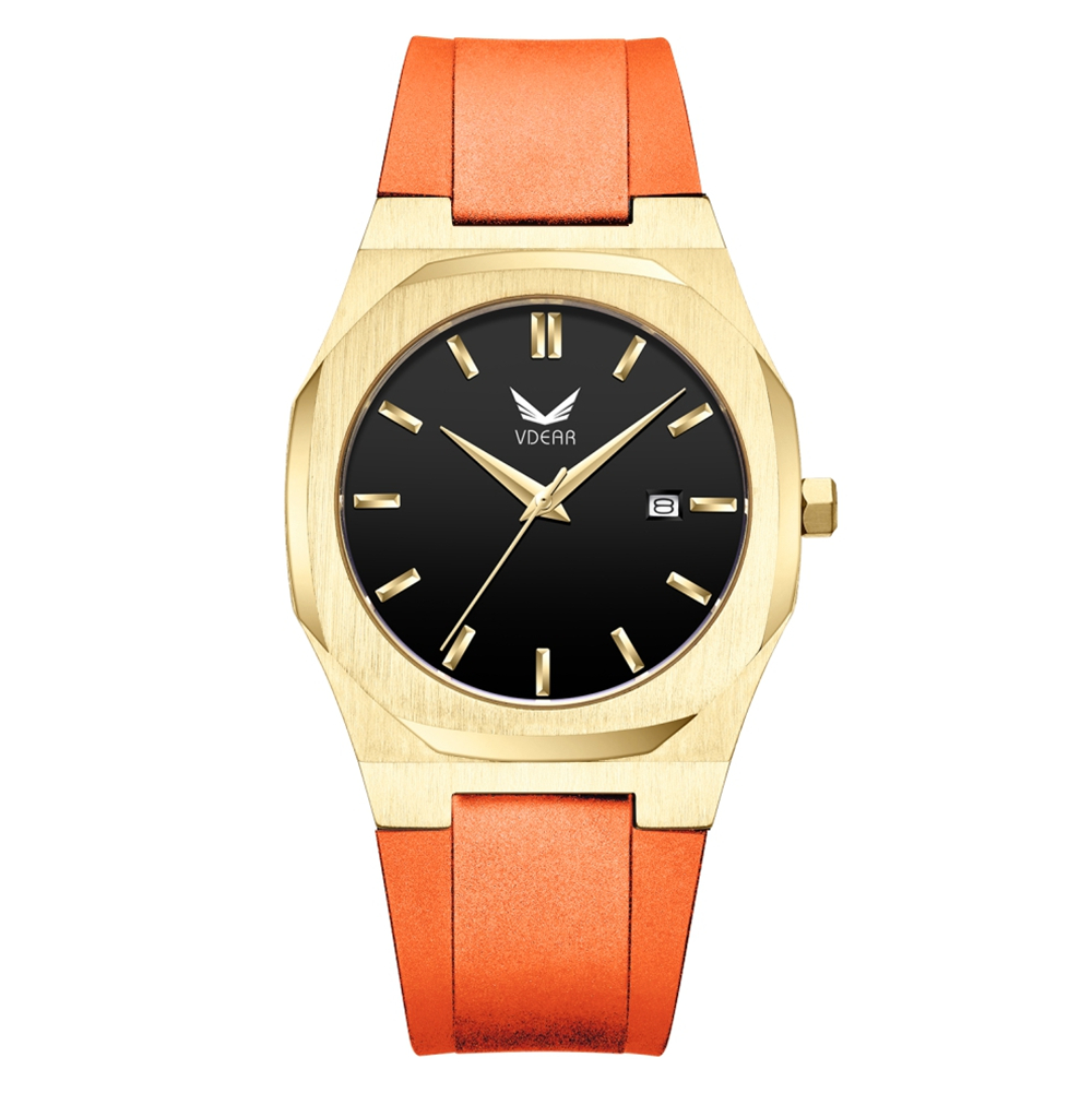 Water proof Stainless Steel Case Quartz Movement Japan Movement Genuine Leather Waterproof Wrist Watch for Men - Image 26