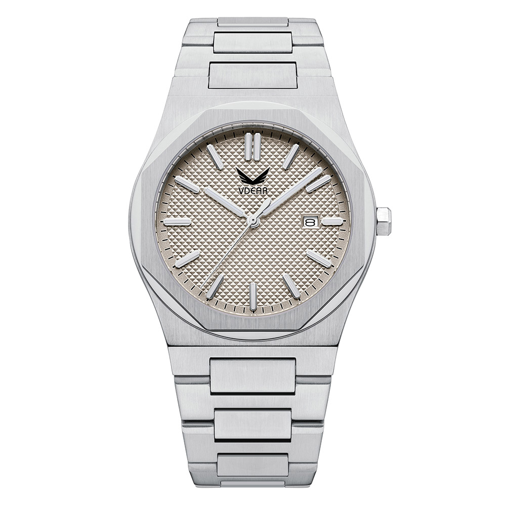 Iss Custom Mens Luxury Watch Vintage Blue Dial Montre Luminous Calendar High Quality Steel Band Watch - Image 2