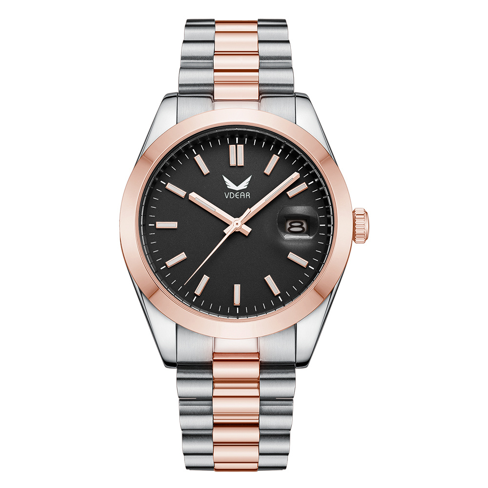 Iss Custom Mens Luxury Watch Vintage Blue Dial Montre Luminous Calendar High Quality Steel Band Watch - Image 17